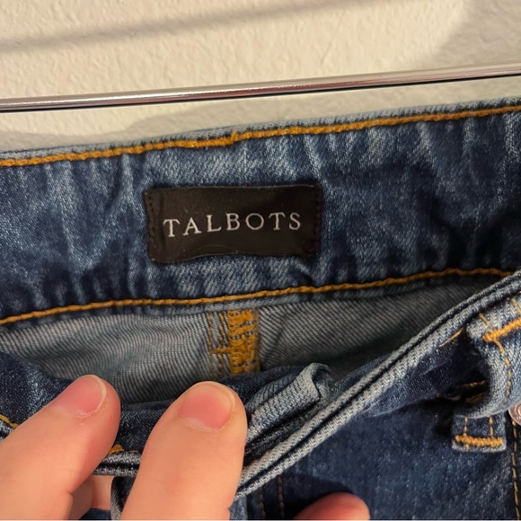 Talbots High Rise Relaxed Straight Jeans 2 Mom Jean Aesthetic Palisade Wash - Picture 5 of 12